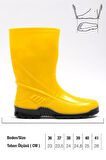 Gezer Lastik Çizme Iş,mutfak,yağmur,çamur,bahçe Sarı