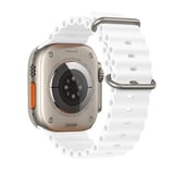 Ally Apple Watch 7-8 41mm 6-5-4 40mm Marine Silikon Kayış Kordon 3-2-1 38mm-(5775)