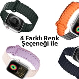 Dux Ducis Apple Watch 38/40/41MM için Manyetik Armor Silikon Kordon Kayış-(5775)