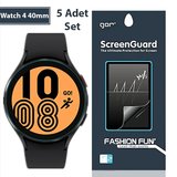 Gor Sm Galaxy Watch 4 40mm Darbe Emici Ekran Koruyucu 5 Adet Set-(5775)