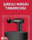 Derin Doku Masaj Tabancası 4 Başlık 6 Kademeli Sessiz Güç Şarjlı Kas Gevşeti