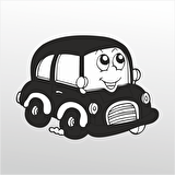 Folyo Sticker Tatlı Araba