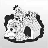 Folyo Sticker Tatlı Hayvanlar