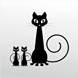 Folyo Sticker Aile Kedisi