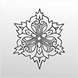 Folyo Sticker Çiçek Deseni