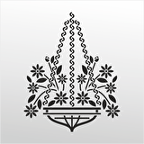 Folyo Sticker Çiçek Deseni