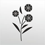 Folyo Sticker Çiçek Deseni