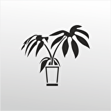 Folyo Sticker Çiçek Deseni