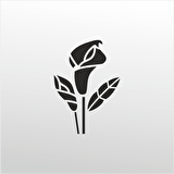 Folyo Sticker Çiçek Deseni