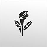 Folyo Sticker Çiçek Deseni