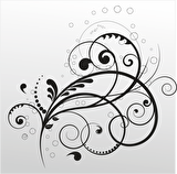 Folyo Sticker Çiçek Deseni