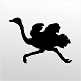 Folyo Sticker Deve Kuşu