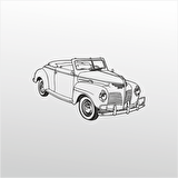 Folyo Sticker Klasik Araba