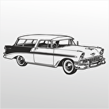 Folyo Sticker Klasik Araba