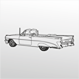 Folyo Sticker Klasik Araba