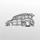 Folyo Sticker Klasik Araba