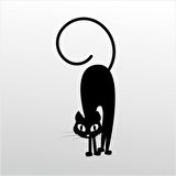 Folyo Sticker Korkmuş Kedi