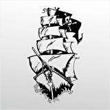 Folyo Sticker Korsan Gemisi