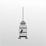 Folyo Sticker Kuş Kafesi