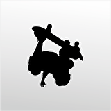 Folyo Sticker  Kaykaycı