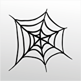 Folyo Sticker Örümcek Ağı