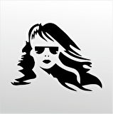 Folyo Sticker Rüzgar Kızı