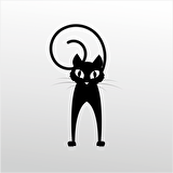 Folyo Sticker Şaşkın Kedi