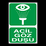 Acil Göz Duşu Uyarı Levhası