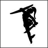 SAVAŞÇI KADIN FOLYO STİCKER