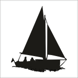 YELKENLİ TEKNE FOLYO STİCKER