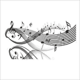 MÜZİK NOTASI FOLYO STİCKER