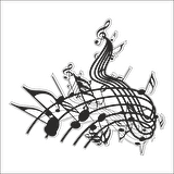 MÜZİK NOTASI FOLYO STİCKER