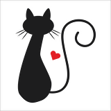 KALPLİ KEDİ  FOLYO STİCKER