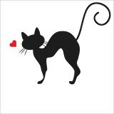 KALPLİ KEDİ FOLYO STİCKER