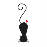 KALPLİ KEDİ  FOLYO STİCKER