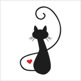 KALPLİ KEDİ FOLYO STİCKER