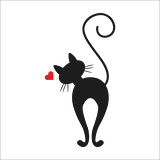 KALPLİ KEDİ FOLYO STİCKER