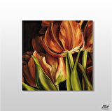 Oryantal Lale Kanvas Tablo