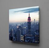 ŞEHİR MANZARALARI VE AKŞAM ÜSTÜ TEMALI KANVAS TABLO