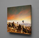 UÇAN BALONLAR TEMALI KANVAS TABLO