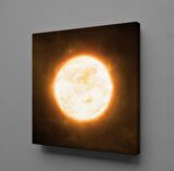 KIZGIN GÜNEŞ TEMALI KANVAS TABLO