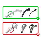 srfn ticaret Fakir Hygien 2600 H2O Uyumlu Elektrikli Süpürge Borusu Teleskopik Boru