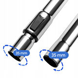 srfn ticaret  KARCHER WD2/WD3/WD4/WD/WD6 Teleskopik Çelik Süpürge Borusu - 35 mm