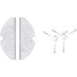 srfn ticaret Mop 2C (XMSTJQR2C) Aksesuar Seti: 2 Adet Fiber Mop Bezi - 2 Adet Yan Fırça