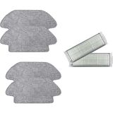 Srfn Ticaret Mop Pro Seti: 4 Adet Fiber Mop Bezi - 2 Adet Hepa Filtre