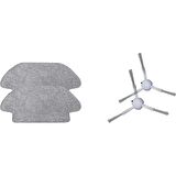 Srfn Ticaret  Xiaomi Mi Uyumlu Robot Vacuum Mop Pro Seti: 2 Adet Fiber Mop Bezi - 2 Adet Yan Fırça