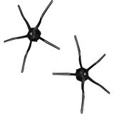 Srfn Ticaret Roborock S50-S55-S5-S5 Max-S6-S6 Pure Uyumlu 2'li Yan Fırça Siyah (2 Adet)