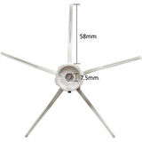 srfn ticaret Xiaomi Roborock Roborock S8 Pro Ultra / S8 + / S8 5 Kollu Fırça (2 Adet Beyaz)
