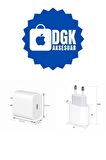Apple 18-20 Watt Hızlı Şarj Uyumlu Şarj Başlığı Ve Kablo Koruyucu Set Kahverengi Ayıcık Figürlü