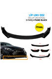 Seat Toledo Uyumlu Batman 3 Parça Piano Black Tampon Eki İthal Ön Lip